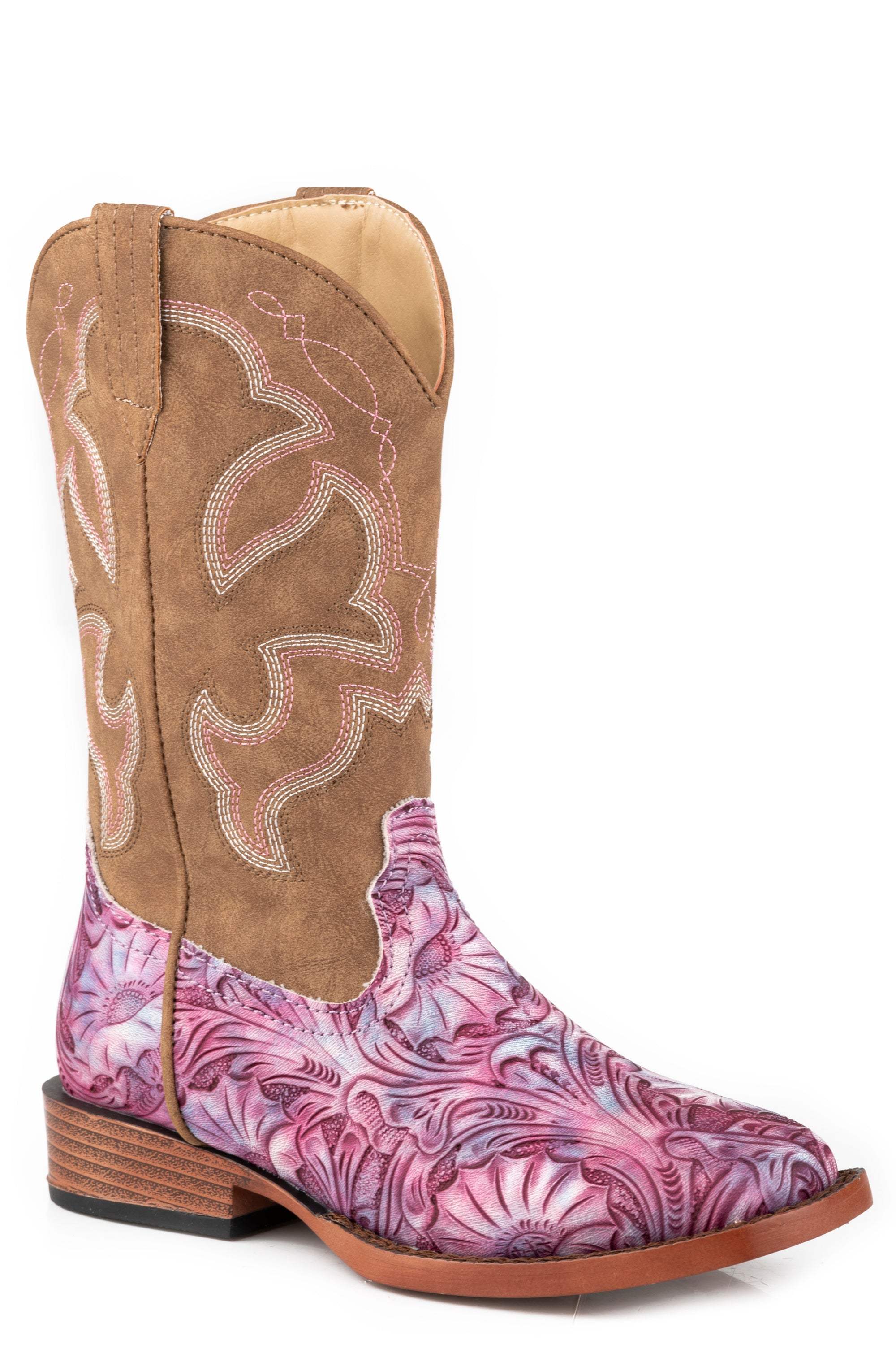 Roper Little Girls Tan Shaft With Western Stitch - Roper - Flyclothing LLC