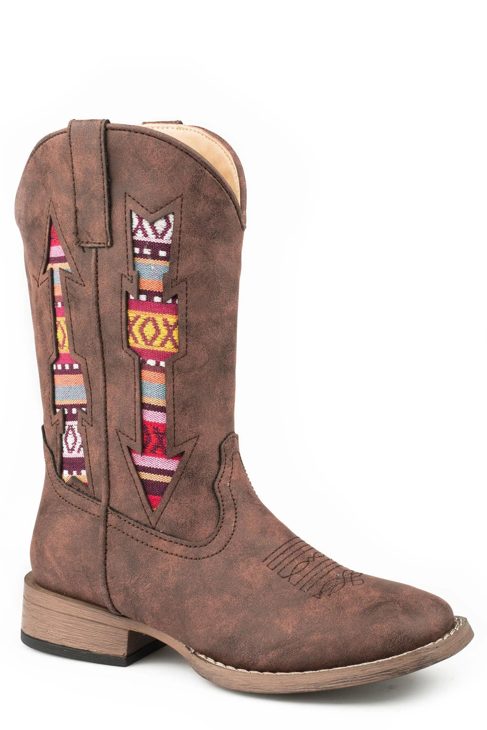 Roper Little Girls Brown Vintage Vamp - Roper