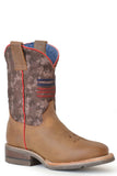 Roper Little Boys Burnish Brown Lthr Vamp - Roper - Flyclothing LLC