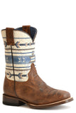 Roper Little Boys Burnish Tan Leather Vamp - Roper