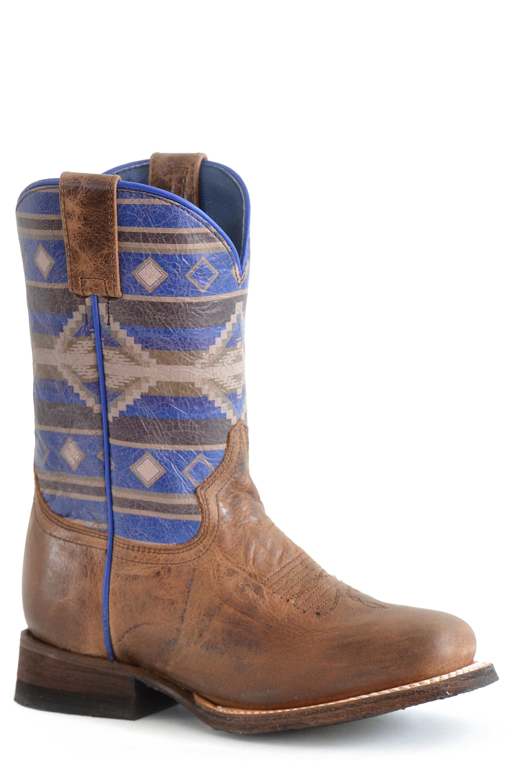 Roper Little Boys Waxy Tan Leather Vamp - Roper
