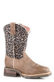 Roper Little Girls Waxy Brown Leather Vamp - Roper
