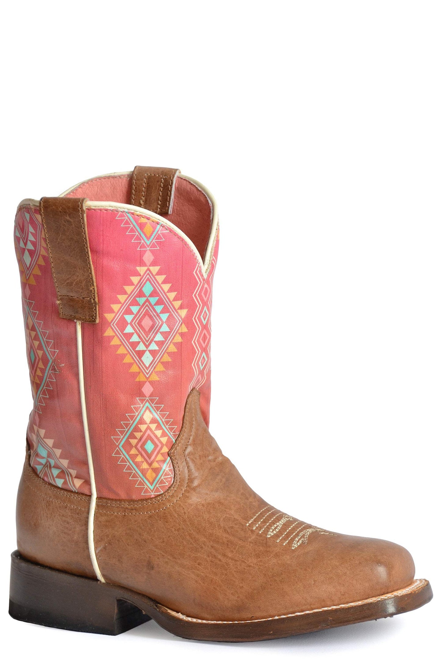 Roper Little Girls Vintage Brown Leather Vamp - Roper - Flyclothing LLC