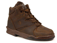 Roper Mens Horseshoe Brown Pig Suede Leather - Roper