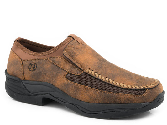 Roper Mens Tan Faux Leather Upper - Roper
