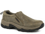 ROPER MENS AIR LIGHT PERFORMANCE SLIP ON VINTAGE TAN LEATHER - Roper