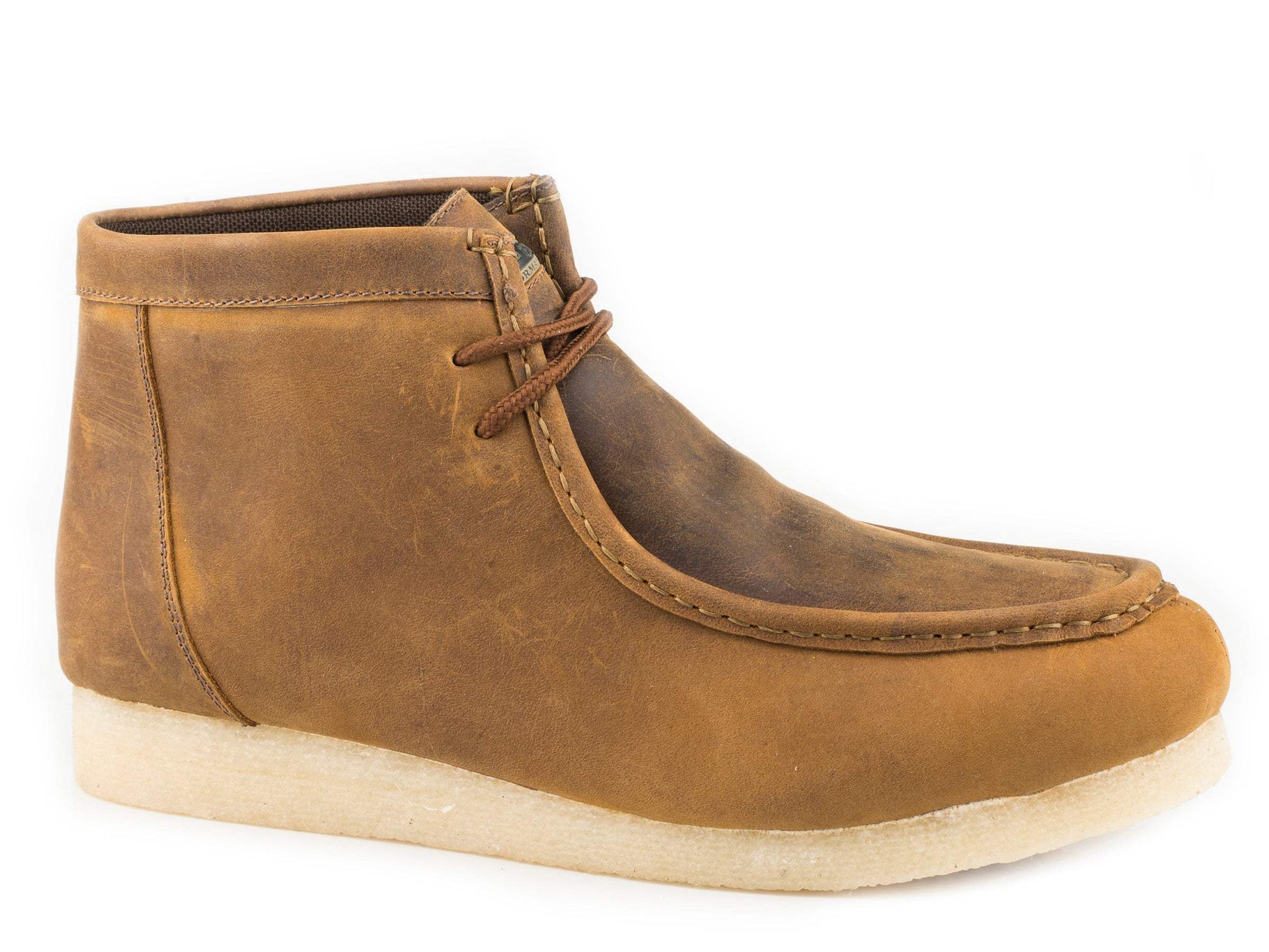 Roper Mens Gum Sole Chukka Brown Crazy Horse Leather - Roper - Flyclothing LLC