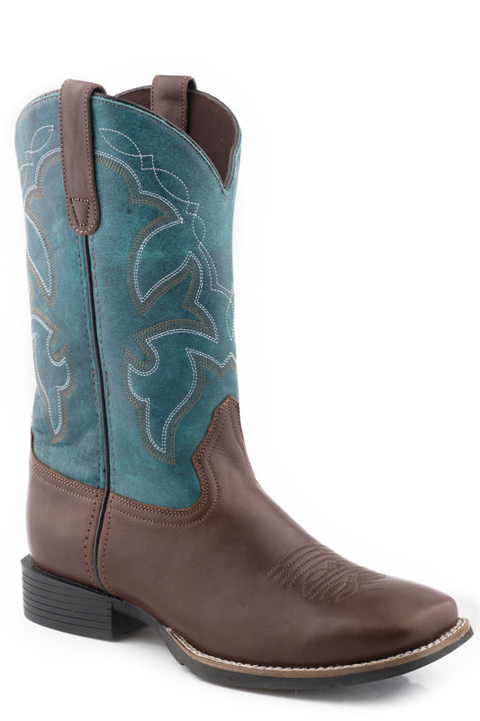 Roper Mens Brown Tumbled Leather Vamp - Roper