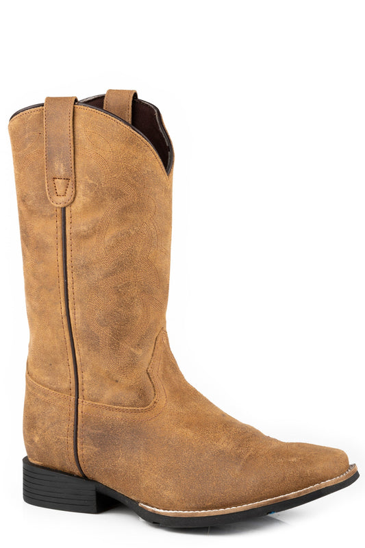 Roper Mens Tan Oiled Suede Leather - Roper