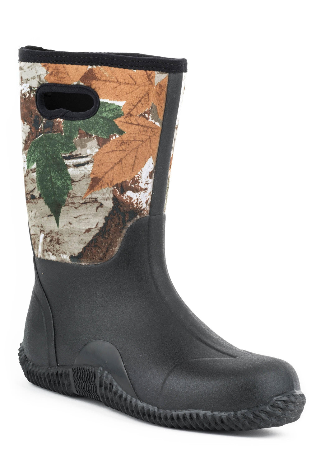 Roper Mens Barnyard Boot Camo Neoprene Upper With Pull Hole And Rubber Bottom - Roper