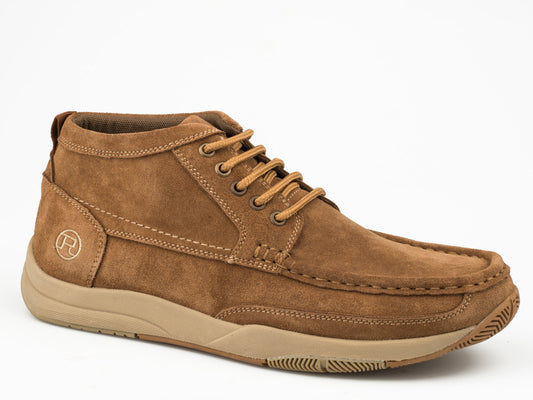 Roper Mens Tan Suede Leather All Over