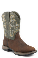Roper Mens Brown Vamp With Green Shaft - Roper