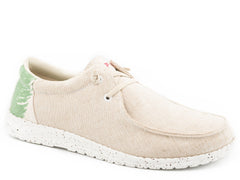 Roper Mens Beige Canvas With Mexican Flag - Roper