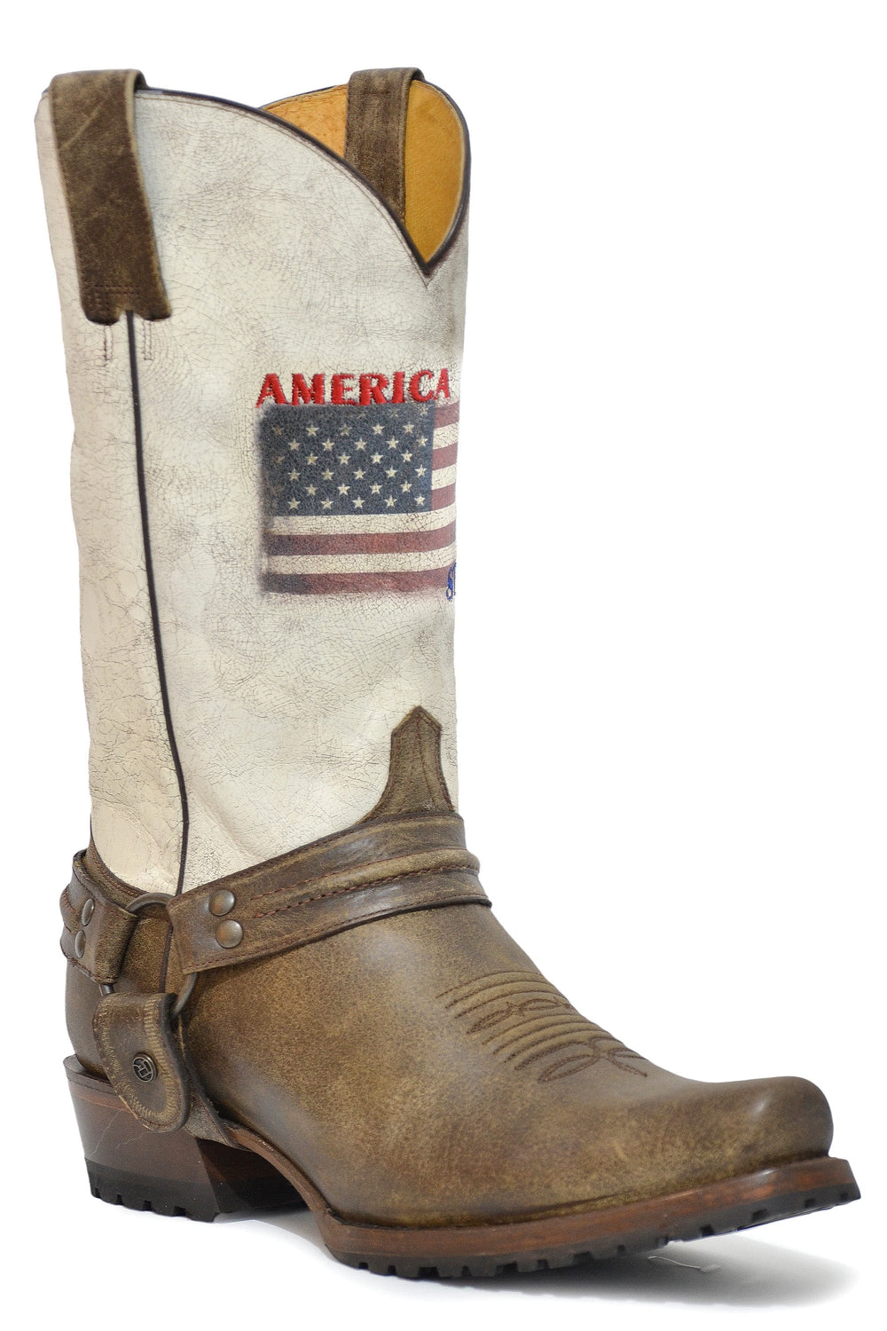 Roper Mens Vintage Brown Vamp Vintage White Shaft - Roper