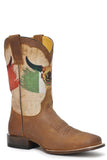 Roper Mens Oily Brown Leather Vamp And Crown - Roper