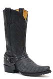Roper Mens Embossed Black Caiman Boot - Roper