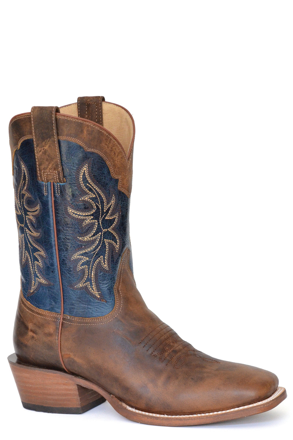 Roper Mens Waxy Tan Leather Vamp White Crown - Roper