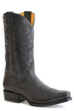 Roper Mens Marbled Black Leather Vamp And Shaft Boot - Roper