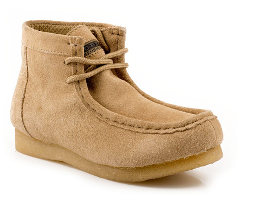 Roper Womens Gum Sole Chukka Tan Suede Leather
