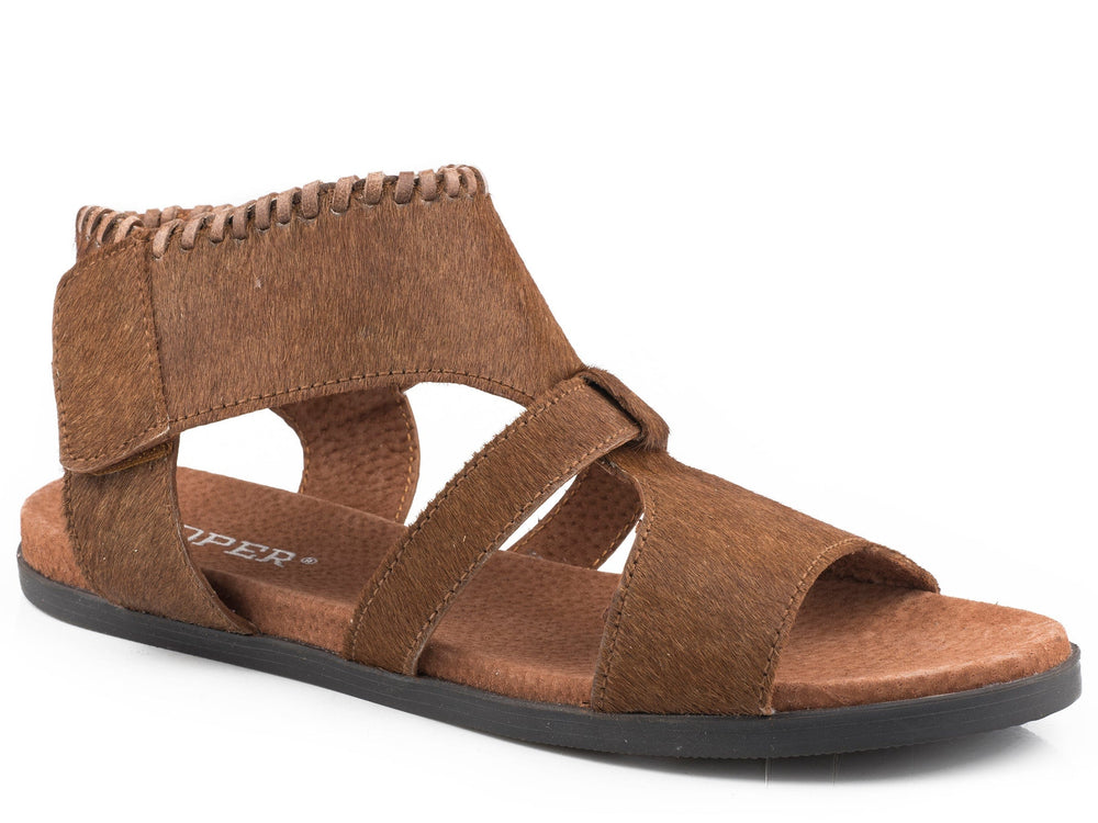 Roper Womens Tan Hair On Hide Leather Upper - Roper