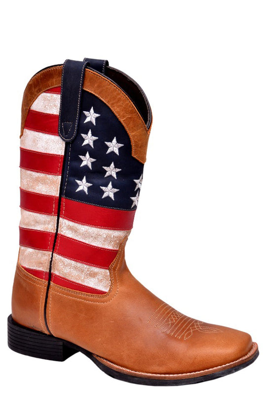 Roper Womens Tan Oiled Leather Vamp - Roper