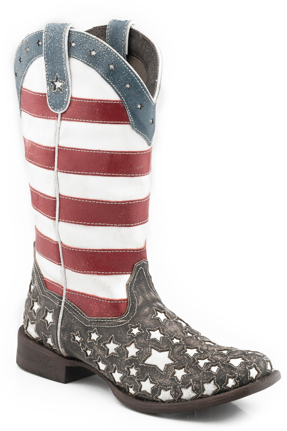 Roper Womens 12 Inch Leather Fashion Sq.Toe Boot - Roper