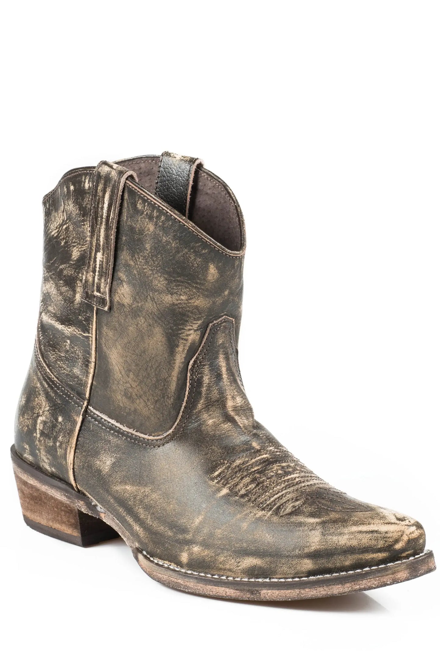 Roper Womens Leather Ankle Boot Sanded Brown - Roper - Flyclothing LLC