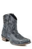 Roper Womens Leather Ankle Boot Sanded Black - Roper - Flyclothing LLC