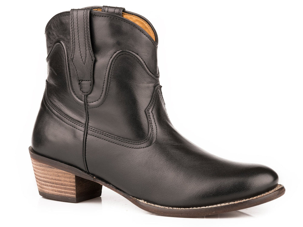 Roper WOMENS SOFT BLACK BURNISHED LEATHER - Roper