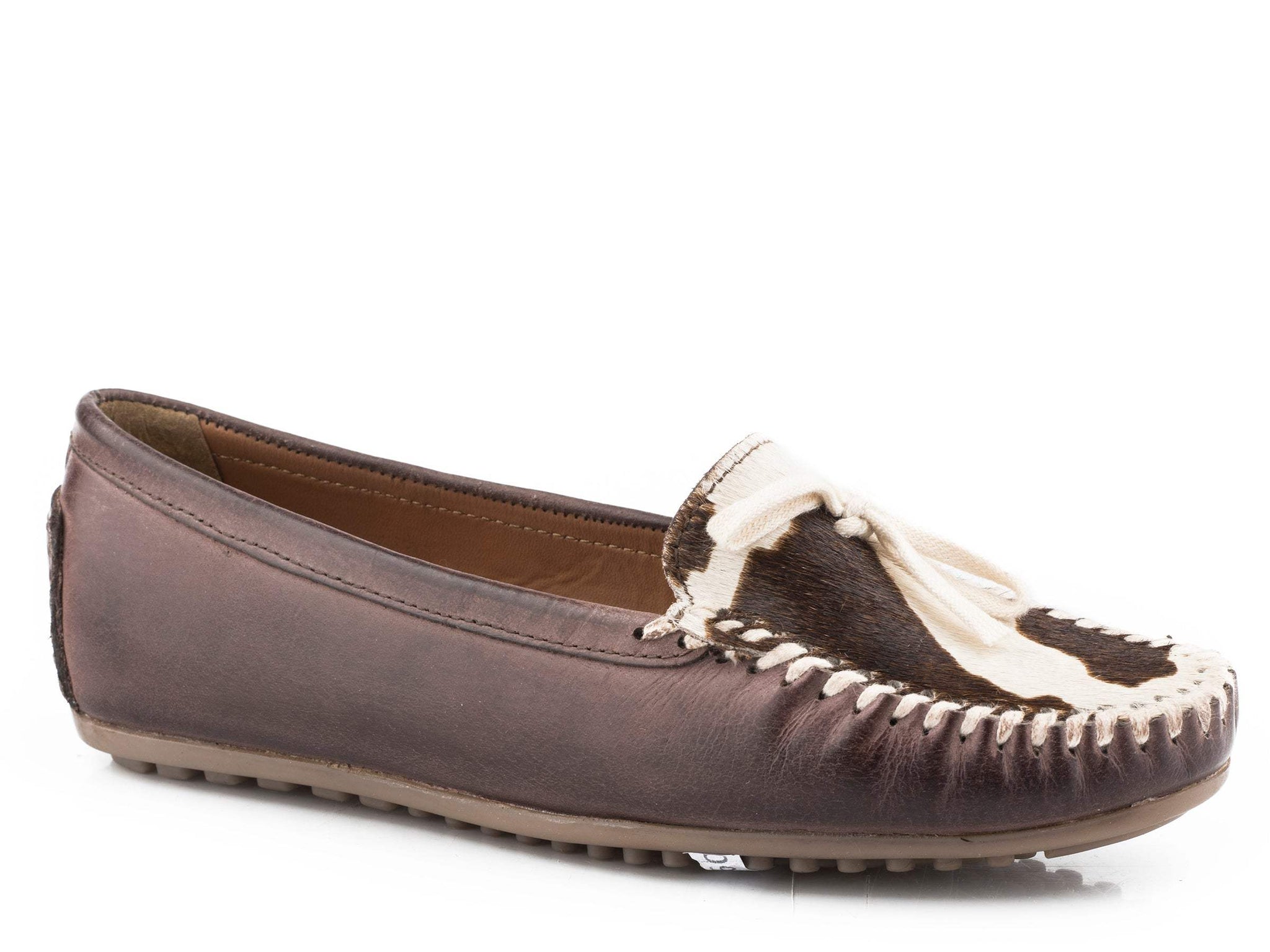 Roper Womens Brown Burnished With Hair On Hide Vamp Boot - Roper - Flyclothing LLC