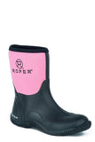 Roper Womens Barn Boot Black Rubber Bottom With Pink Neoprene Upper - Roper