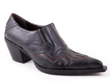 ROPER WOMENS FASHION ANKLE SHOE BOOT VINTAGE BLACK FAUX LEATHER - Roper
