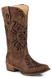 Roper Womens Vintage Brown Faux Leather - Roper