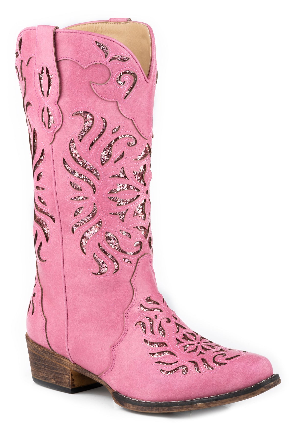Roper Womens Hot Pink Faux Leather