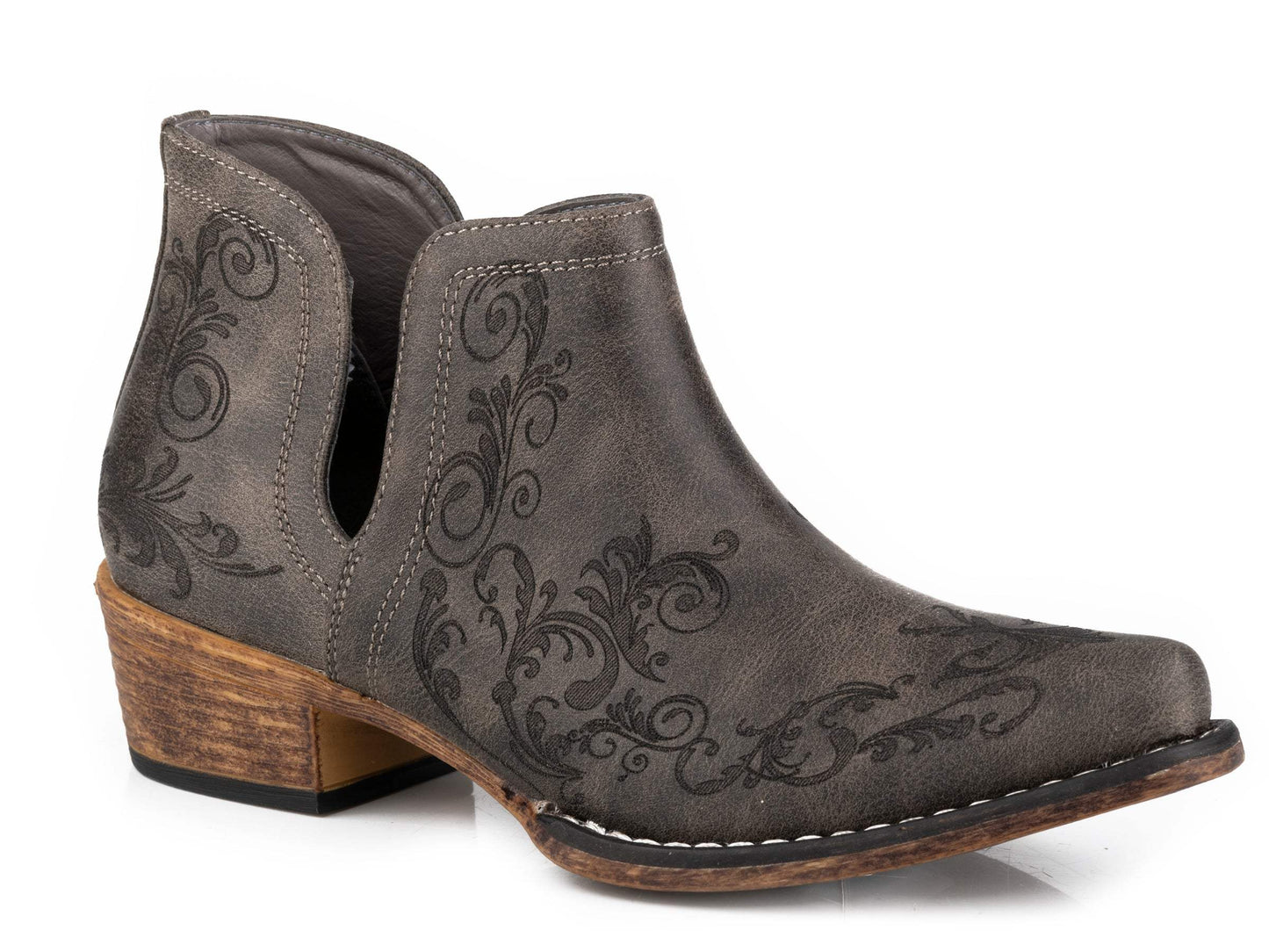Roper Womens Snip Toe Black Faux Leather - Roper - Flyclothing LLC