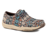 Roper Womens Multi Aztec Printed Canvas Shoe - Roper