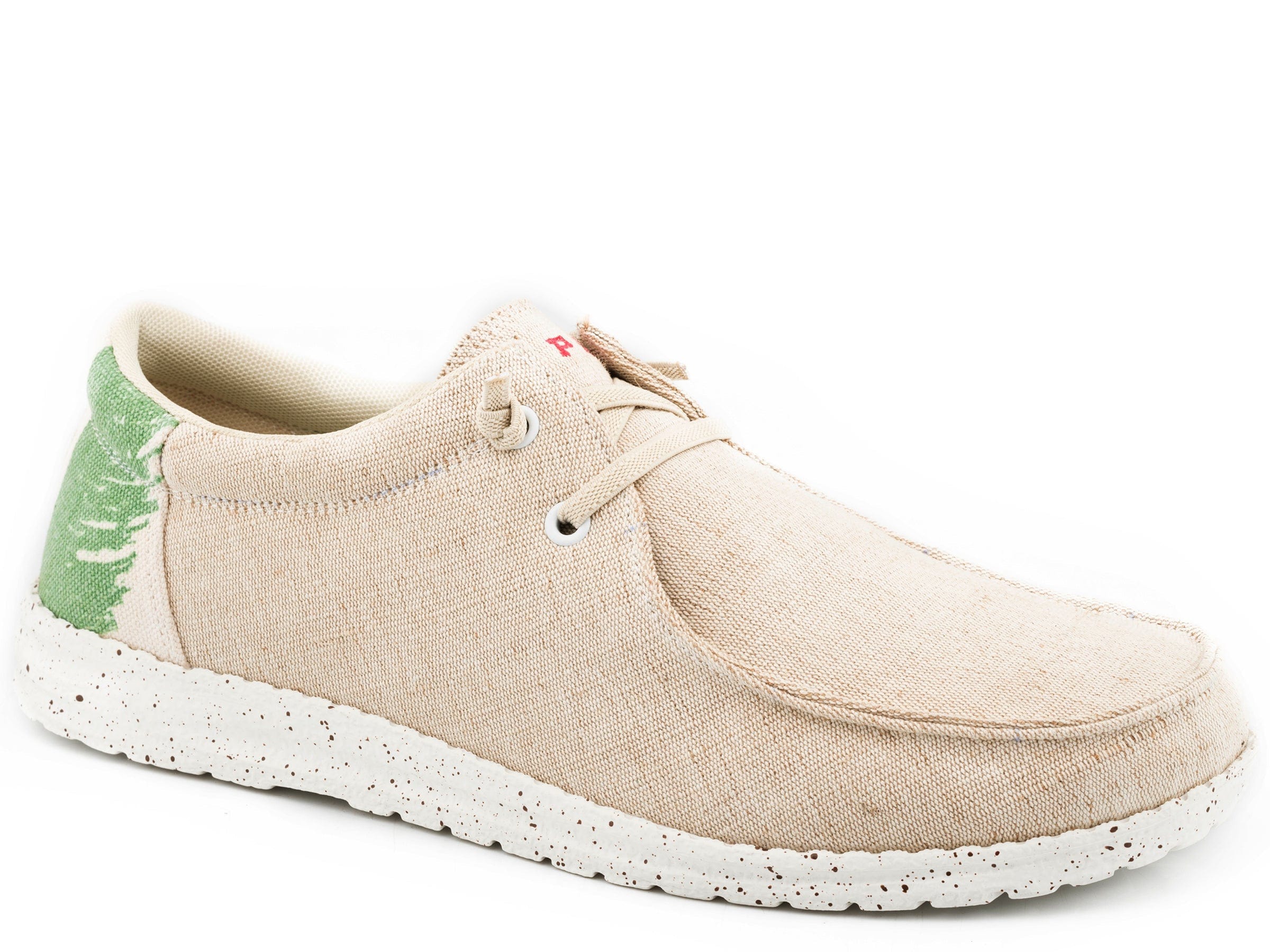 Roper Womens Beige Canvas With Mexican Flag