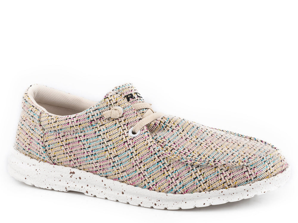 Roper Womens Tan Fabric With Mulit Metallic Weave - Roper