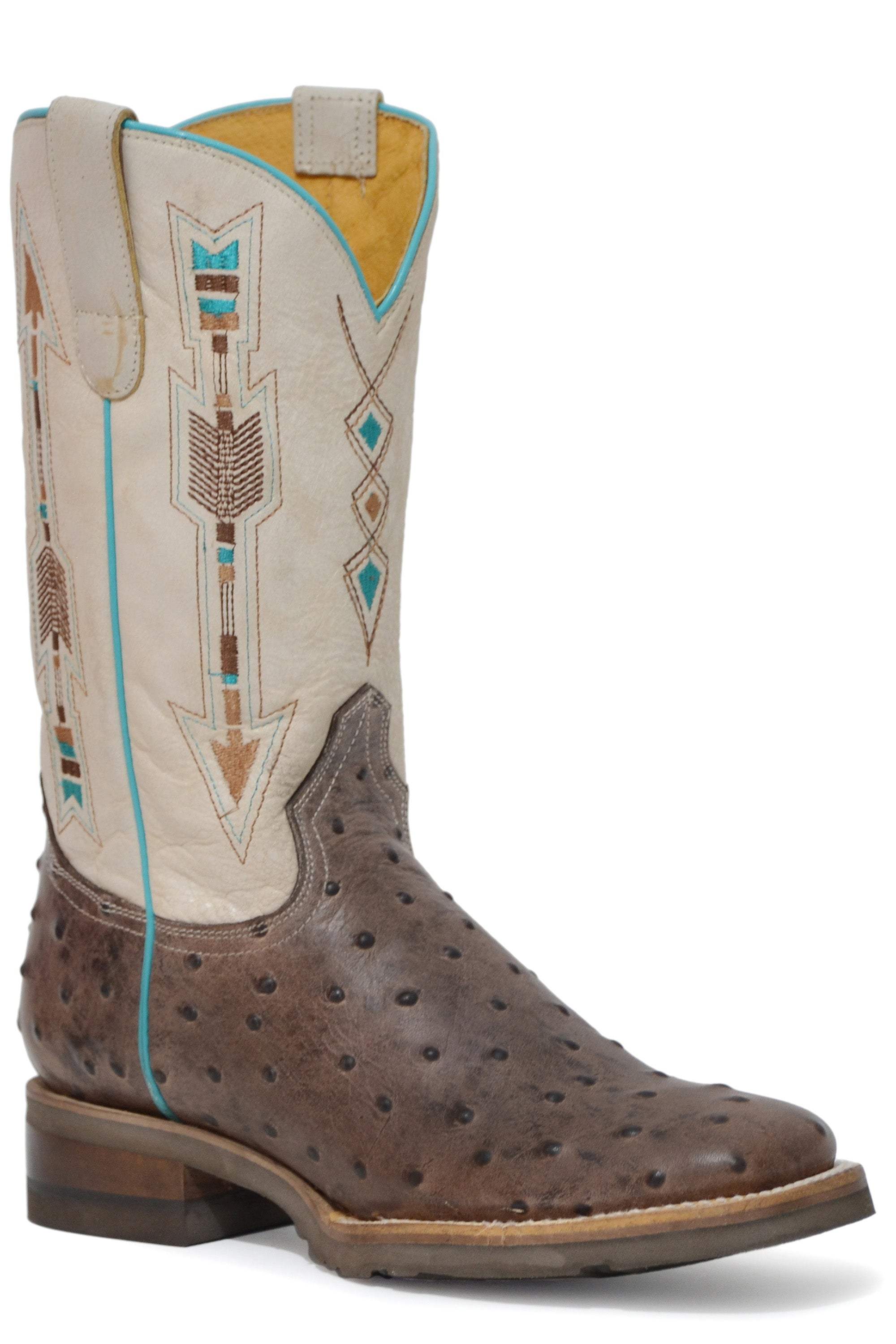 Roper Womens Embossed Vintage Ostrich Vamp - Roper - Flyclothing LLC
