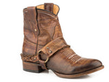 Roper Womens Vintage Brown Leather Vamp And Shaft - Roper