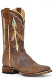 Roper Womens Waxy Brown Leather Vamp And Shaft - Roper