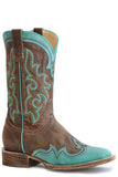 Roper Womens Vintage Brown Leather Vamp And Shaft - Roper - Flyclothing LLC
