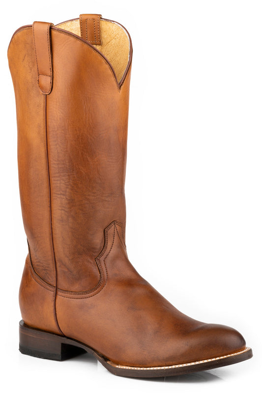 Roper Womens All Over Burnished Tan Leather