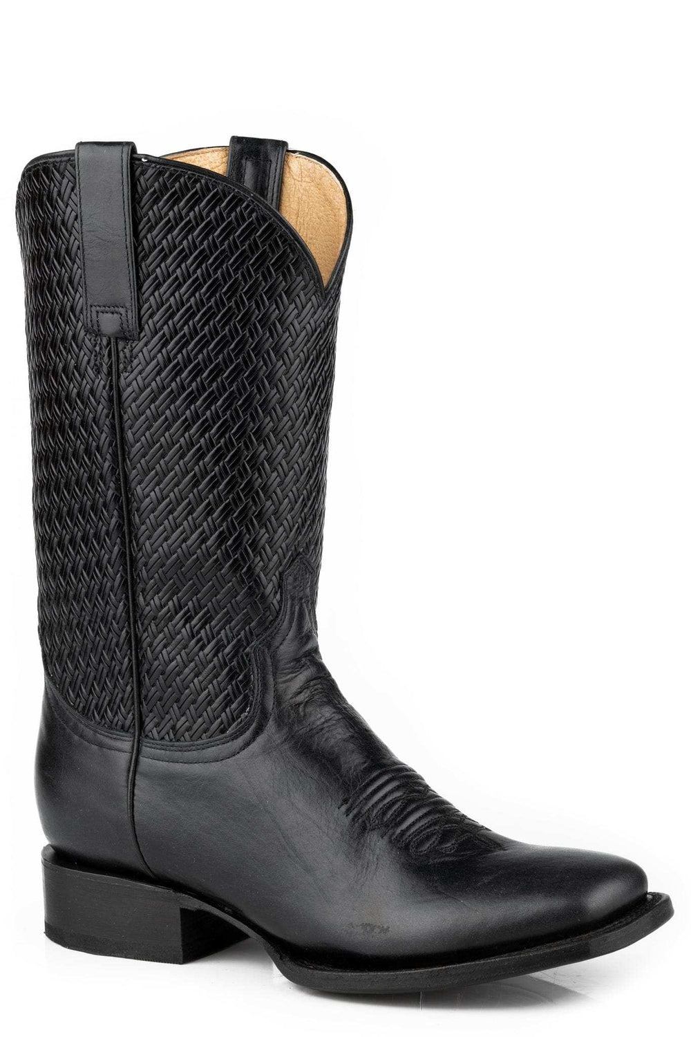 Roper Womens Marbled Black Leather Vamp - Roper