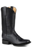 Roper Womens Marbled Black Leather Vamp - Roper