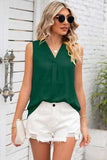 Texture V-Neck Sleeveless Top - Trendsi - Flyclothing LLC
