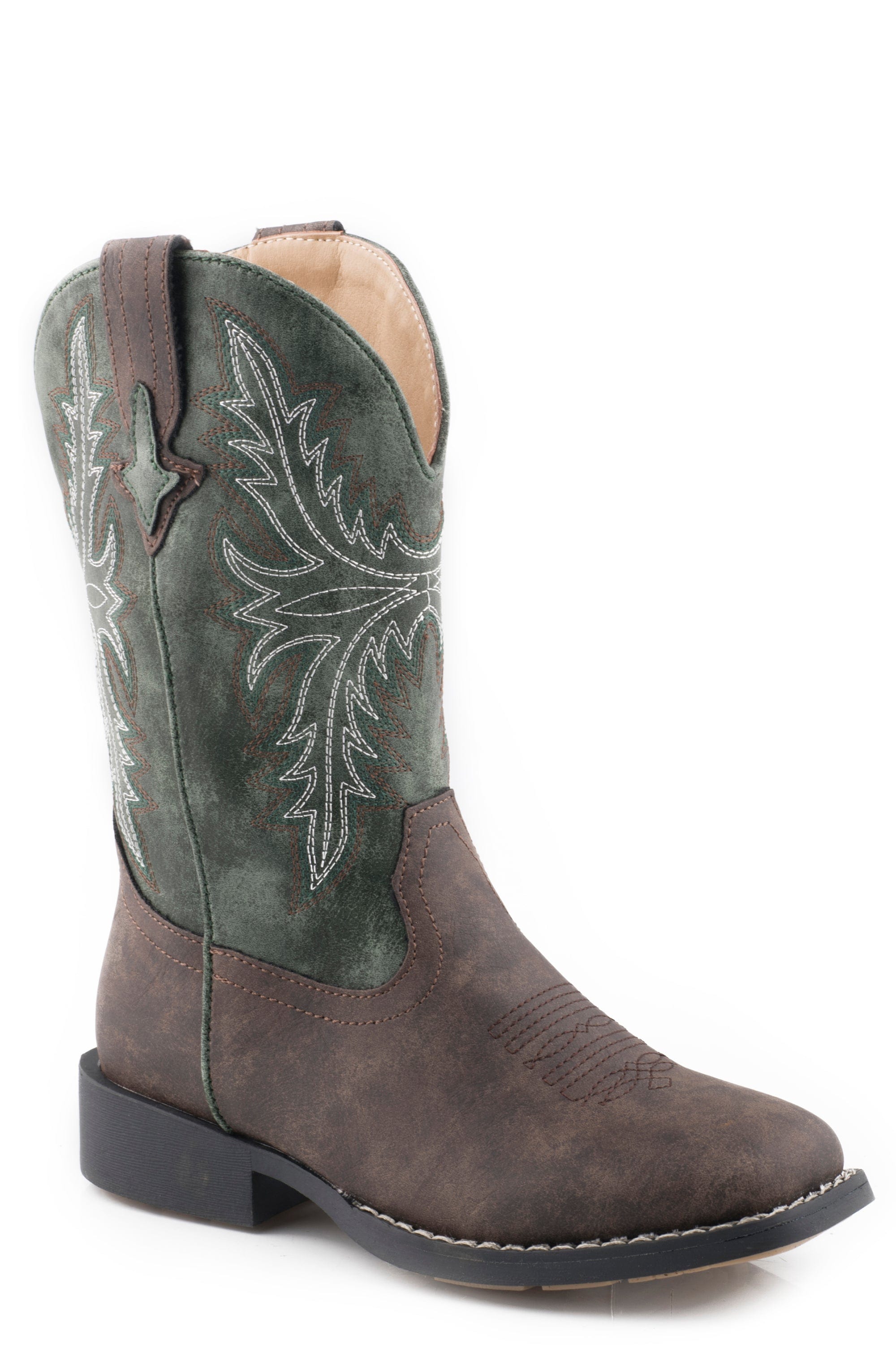 Roper Big Boys Vintage Brown Vamp Boot - Roper