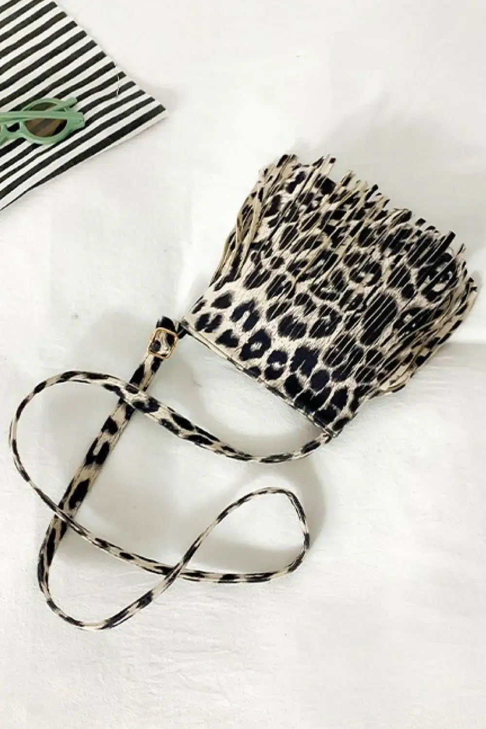 PU Leather Crossbody Bag with Fringe - Trendsi - Flyclothing LLC