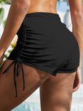 Drawstring Mid-Rise Waist Swim Shorts - Trendsi