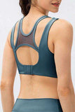 Cutout Wide Strap Active Tank - Trendsi - Flyclothing LLC